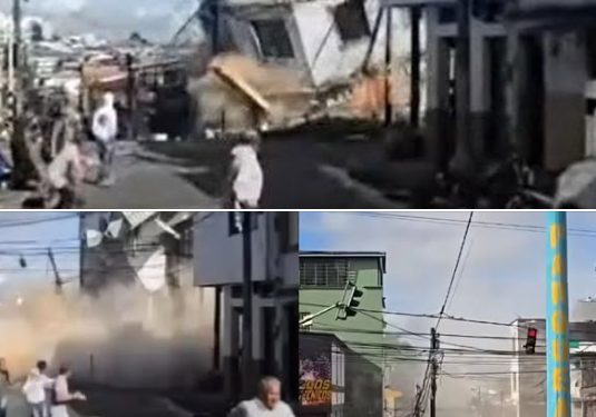 ¡Se vino abajo! Colapsó edificación en pleno centro de Pereira tras secuelas del sismo