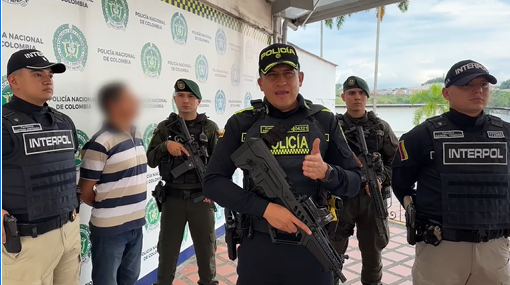 ¡LO BUSCABAN EN PERÚ Y ESTABA EN DOSQUEBRADAS! RETENIDO COLOMBIANO CON NOTIFICACIÓN ROJA DE INTERPOL