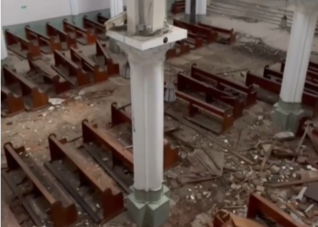 ASÍ QUEDÓ POR DENTRO LA IGLESIA CLARET