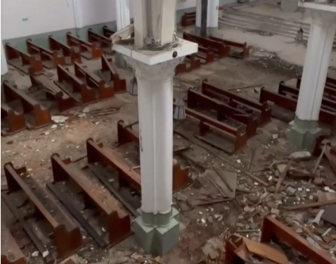 ASÍ QUEDÓ POR DENTRO LA IGLESIA CLARET