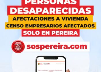 SI TIENES AFECTACIONES, POR FAVOR NO ESPERES: INGRESA TU REPORTE EN SOSPEREIRA.COM Y COMPLETA EL FORMULARIO OFICIAL