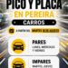A PARTIR DEL MARTES 18 DE AGOSTO SE ADOPTA NUEVA MEDIDA TEMPORAL DE PICO Y PLACA PARA CARROS EN PEREIRA