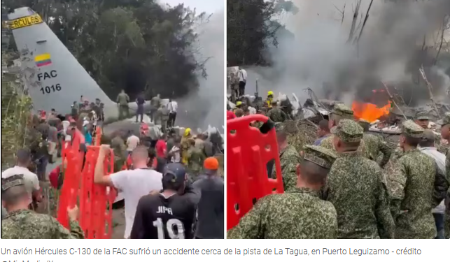 Error humano y sobrepeso: Comisión investigadora revela las causas detrás de la tragedia del Hércules C-130 en Putumayo