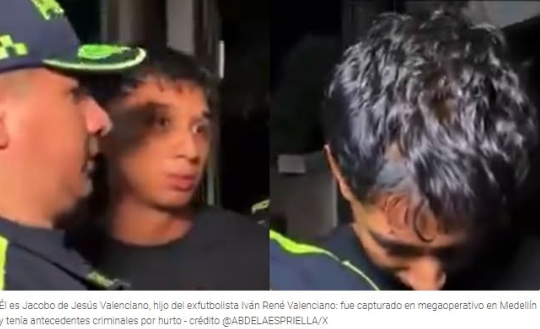 Golpe a ‘La Terraza’ en Medellín: Capturado hijo del exfutbolista Iván René Valenciano por presuntos nexos con red de hurtos