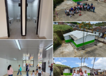 La comunidad educativa de Marsella celebra la entrega de una nueva aula en la sede Simón Bolívar, gracias a la Gobernación de Risaralda