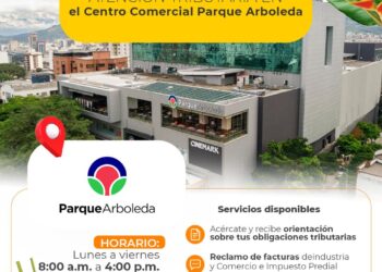ÚLTIMOS DÍAS DE ATENCIÓN TRIBUTARIA EN EL CENTRO COMERCIAL PARQUE ARBOLEDA