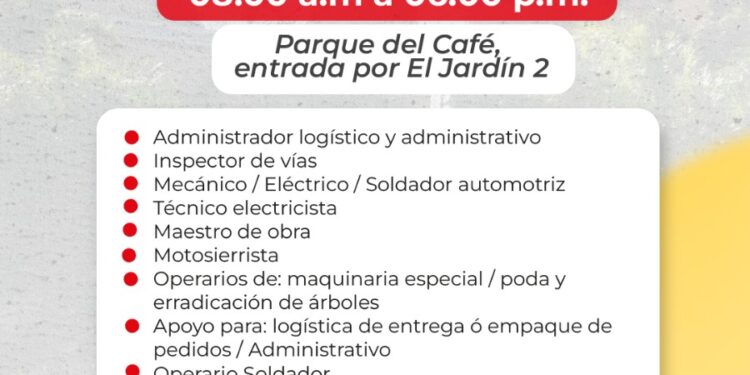 MARATÓN DE EMPLEO MULTIPERFILES: MÁS DE 1.500 VACANTES PARA SER PARTE DEL EQUIPO PEREIRA RENACE