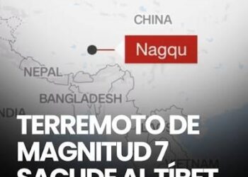 Catástrofe en Asia: Terremoto de magnitud 7.0 sacude el Tíbet y deja al menos 16 muertos